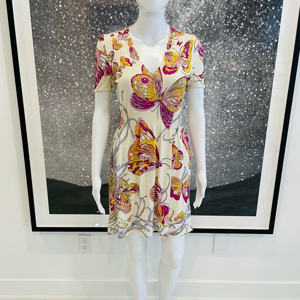 SOLD- Emilio Pucci Butterfly Silk Dress - Picture 2 of 10